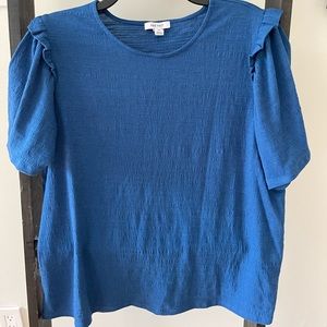 Women's Nine West Blue Shirt Size XL